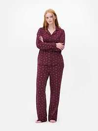 Printed Boyfriend Pajama Set