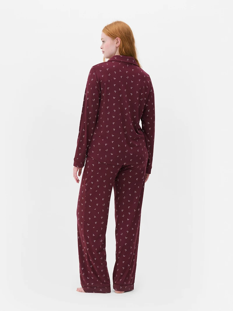 Printed Boyfriend Pajama Set