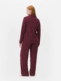 Printed Boyfriend Pajama Set