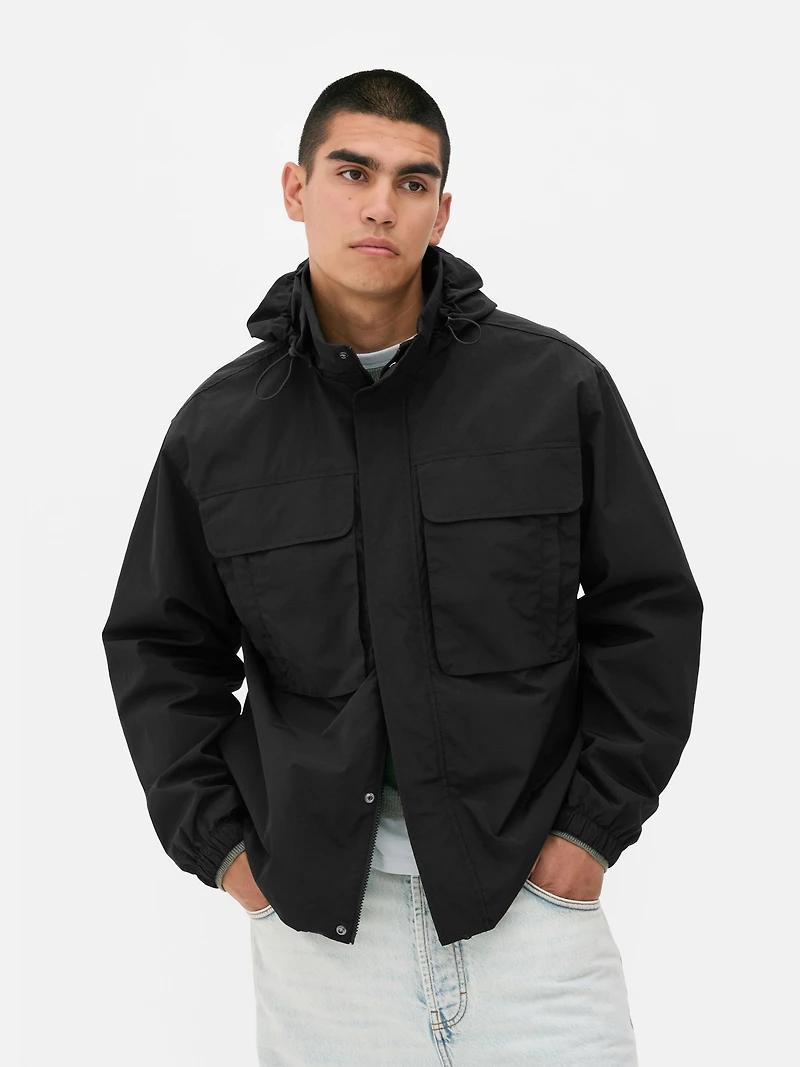Funnel Neck Parka Jacket
