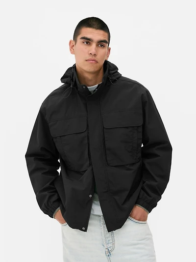 Funnel Neck Parka Jacket