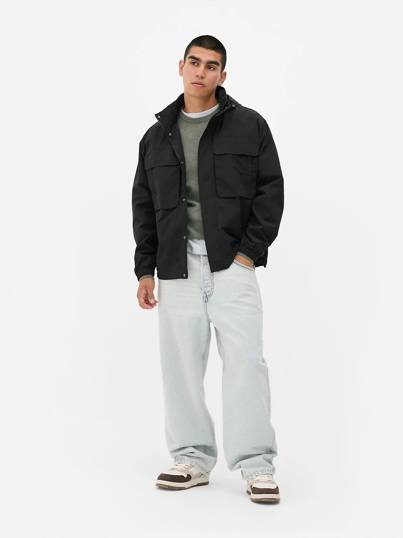 Funnel Neck Parka Jacket