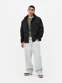 Funnel Neck Parka Jacket