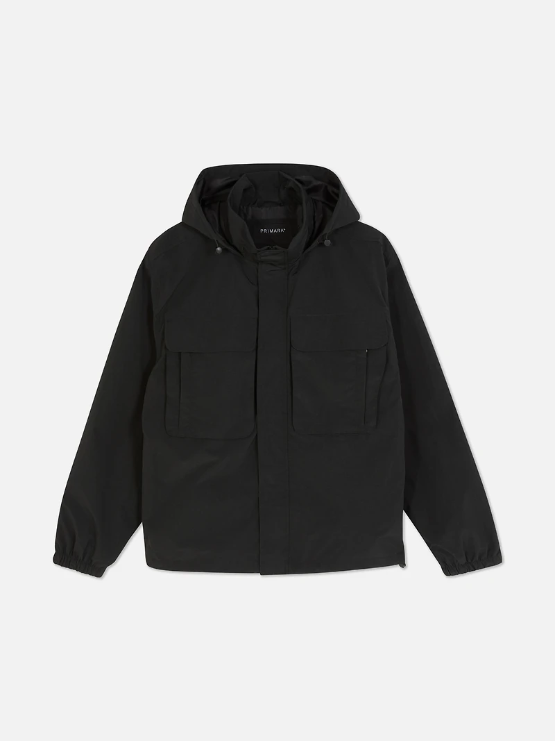 Funnel Neck Parka Jacket