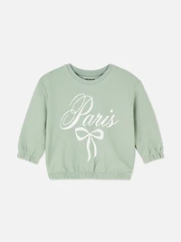 Baby Girls Teal 0-36mths | Printed Sweatshirt