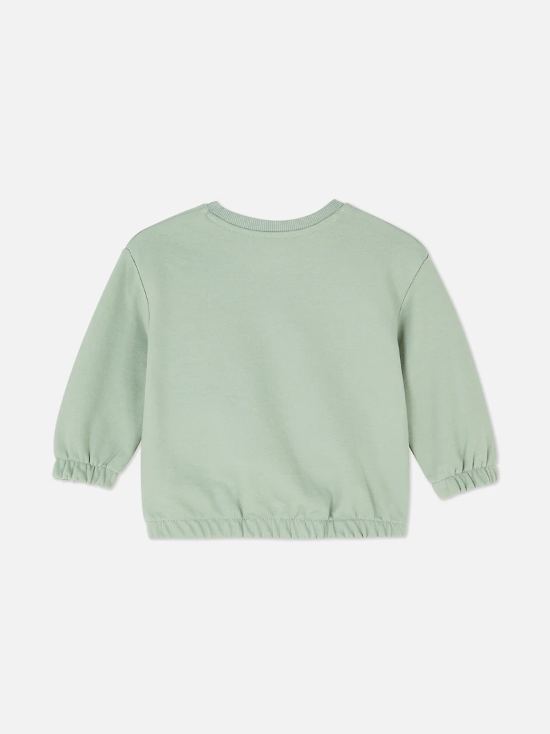Baby Girls Teal 0-36mths | Printed Sweatshirt