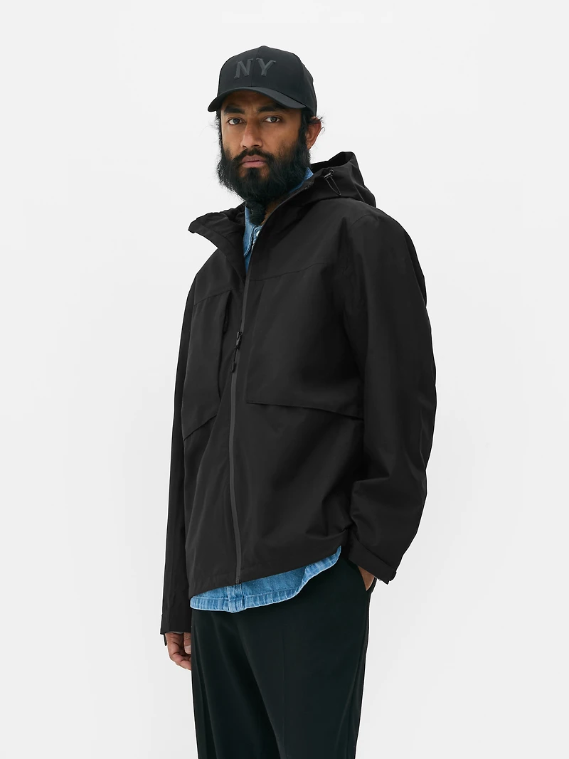 Zip-Up Waterproof Raincoat