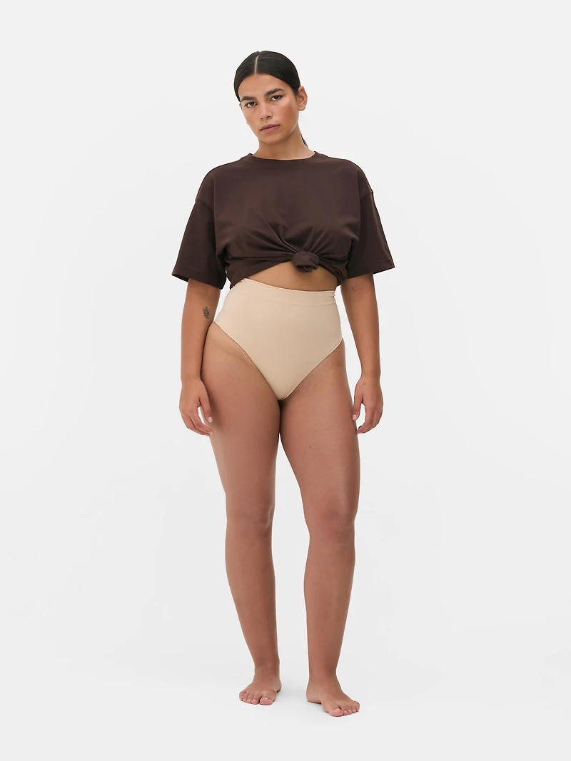 High Waisted Seamless Shaping Thong