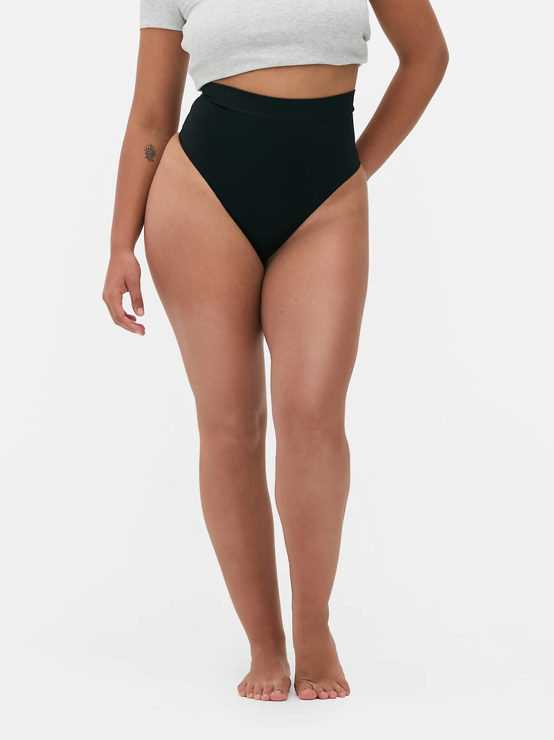 High Waisted Seamless Shaping Thong