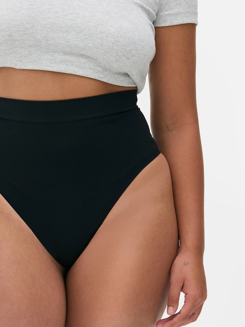 High Waisted Seamless Shaping Thong