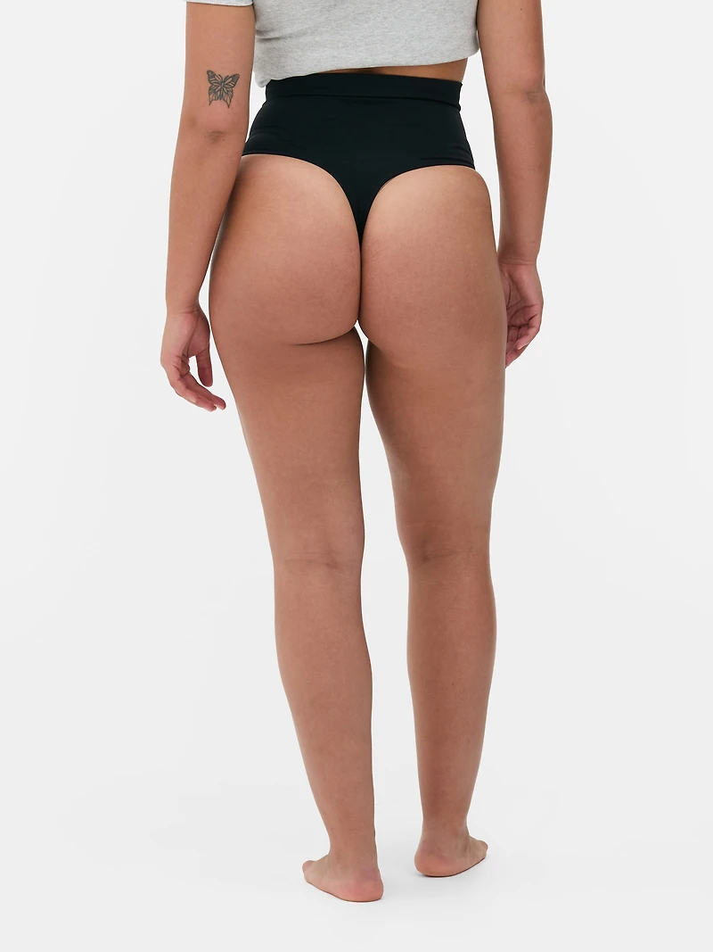 High Waisted Seamless Shaping Thong