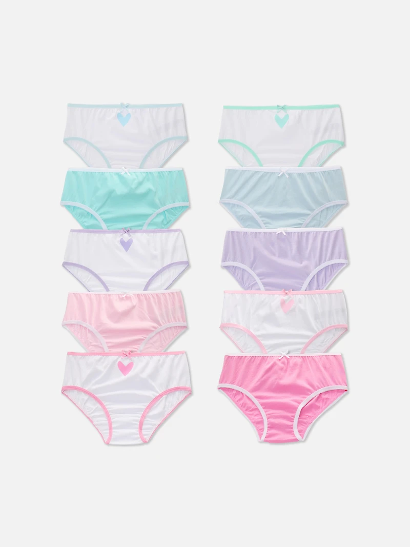 1.5-15yrs | 10pk Heart Briefs