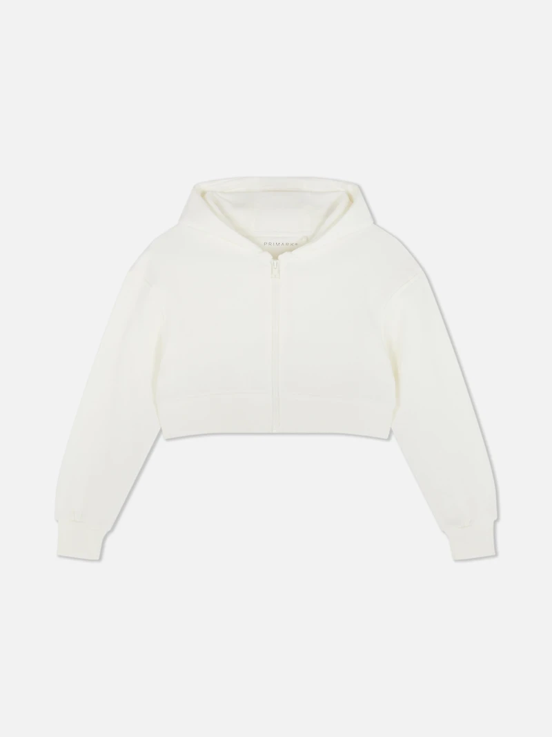7-15yrs | Cropped Zip-Up Hoodie