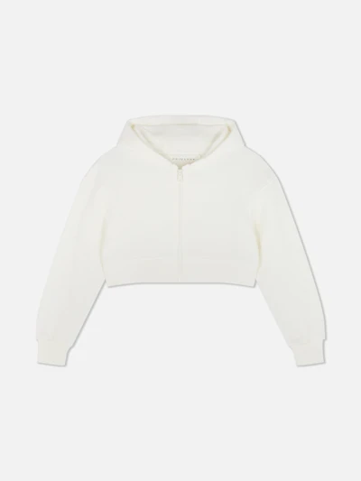 7-15yrs | Cropped Zip-Up Hoodie