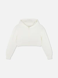 7-15yrs | Cropped Zip-Up Hoodie