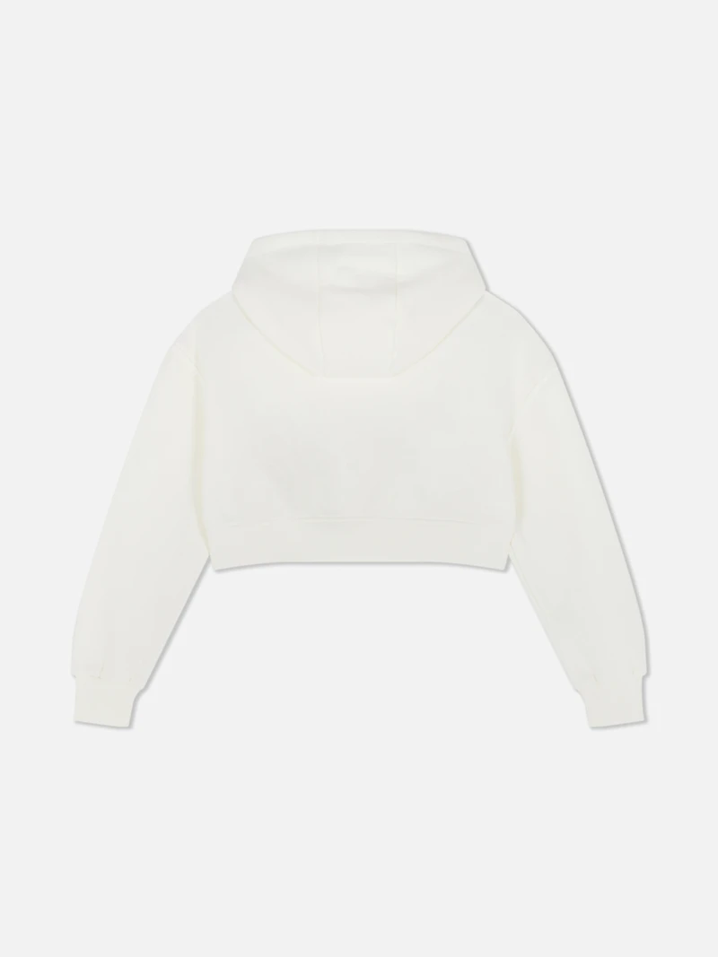 7-15yrs | Cropped Zip-Up Hoodie