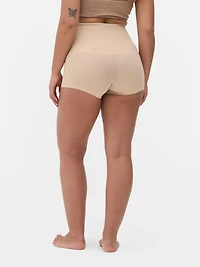 Women's Taupe Waist Shaping Shorts