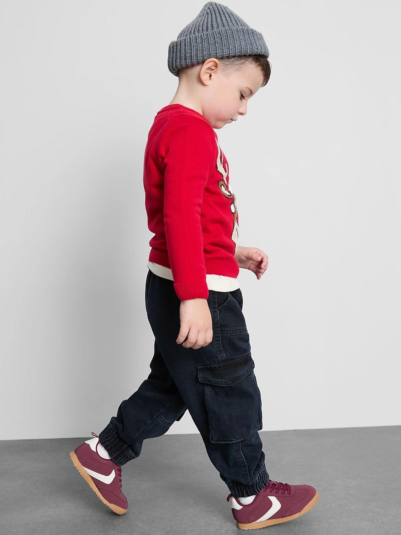 1.5-7yrs | Cuffed Cargo Jeans