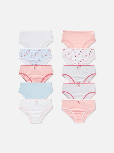 1.5-14yrs | 10pk Ballerina Graphic Briefs