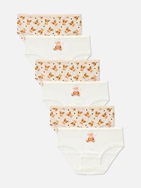 2-15yrs | 6pk Pointelle Teddy Hipster Briefs