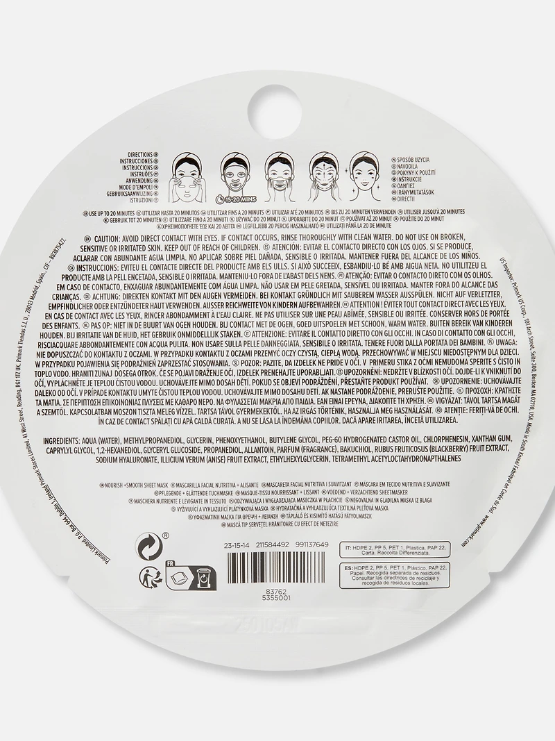 PS... Blackberry and Bakuchiol Sheet Mask