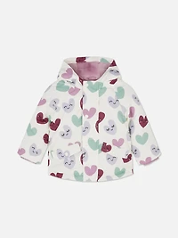 0-36mths | Heart Print Rain Jacket