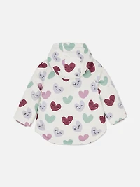 0-36mths | Heart Print Rain Jacket
