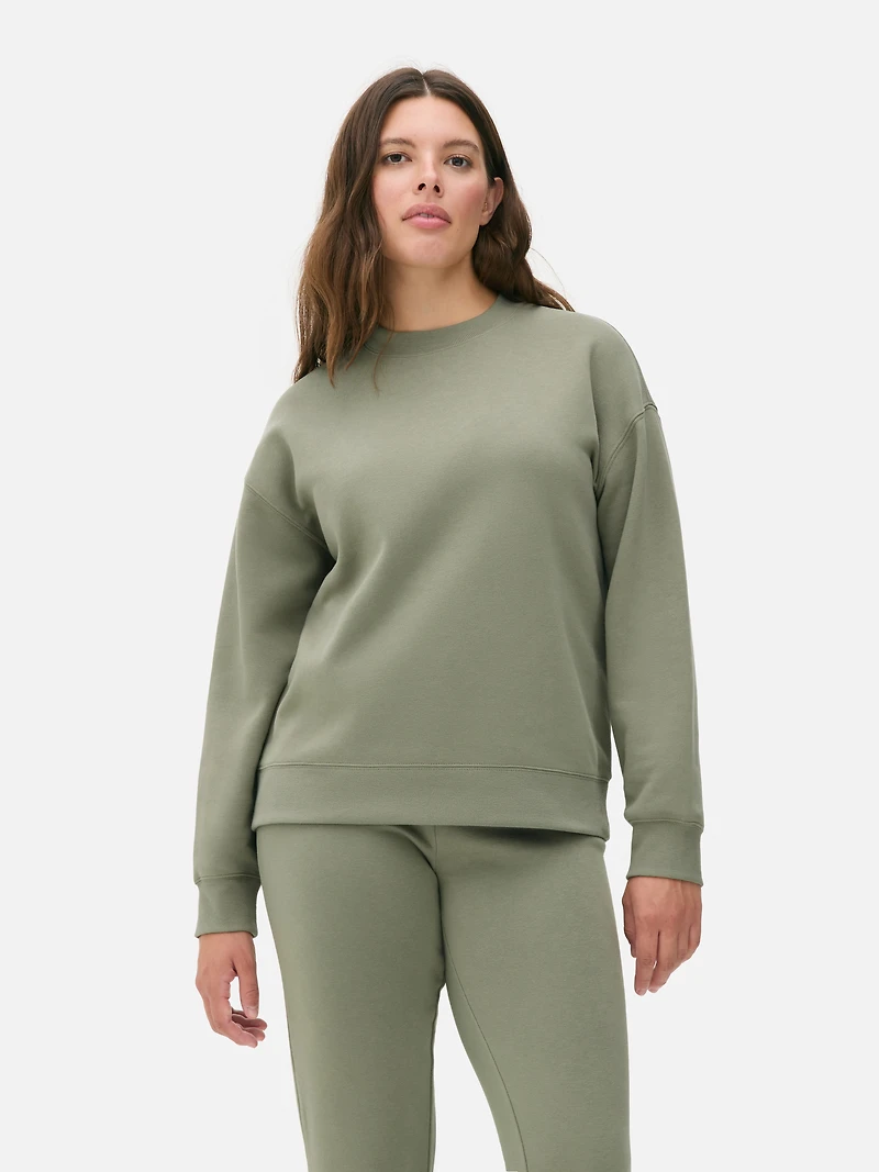 Women's Olive Essential Sweatshirt