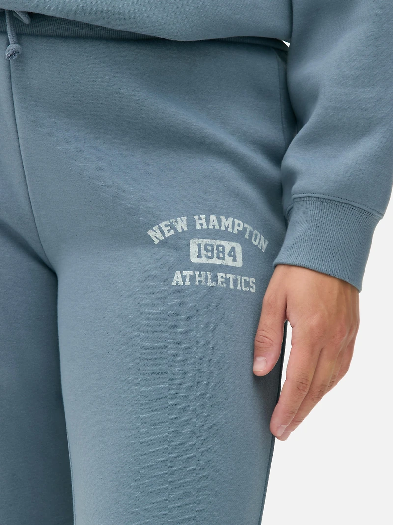 Women's Teal Skinny Print Sweatprints