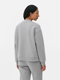 Women's Gray Printed Sweatshirt