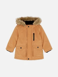 0-36mths | Faux Fur Trim Parka