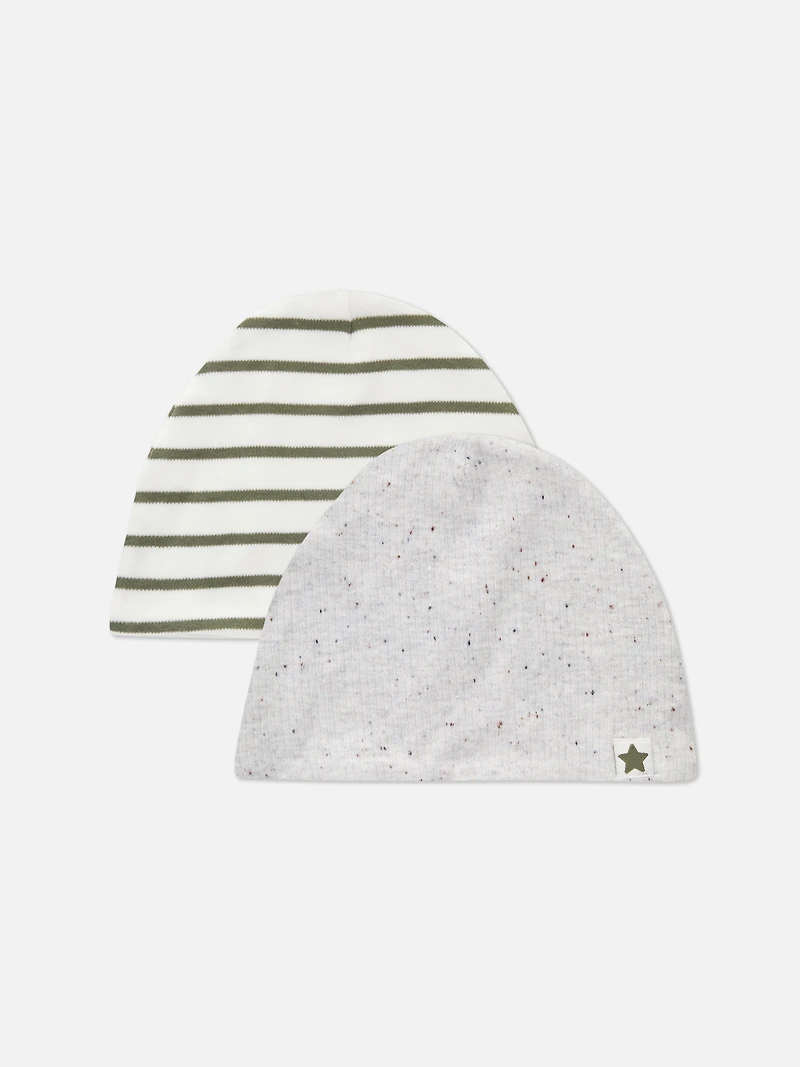 0-6mths | 2pk Newborn Hats