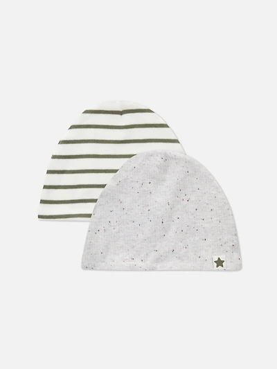 0-6mths | 2pk Newborn Hats