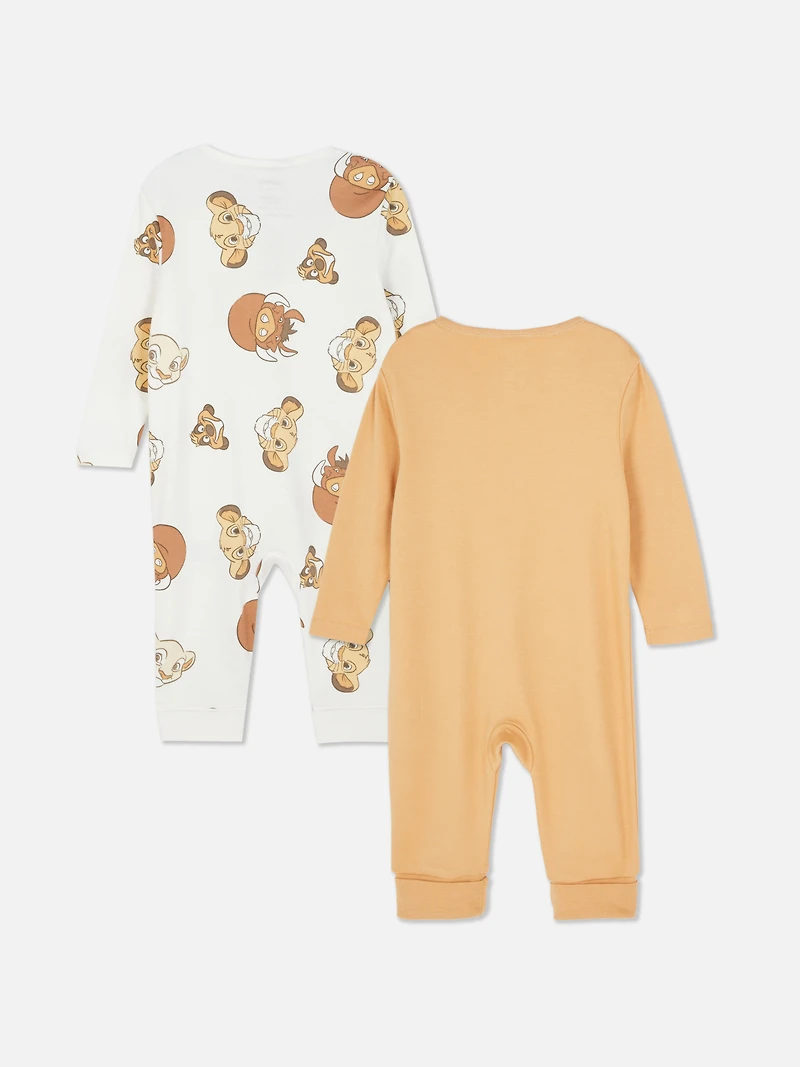 0-24mths | 2pk Disney’s The Lion King Zip-Up Sleepers