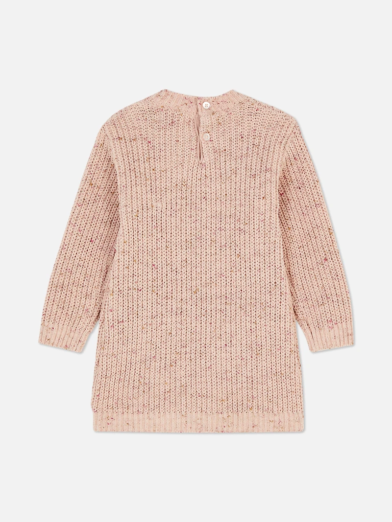 0-36mths | Unicorn Knit Dress And Tights Set