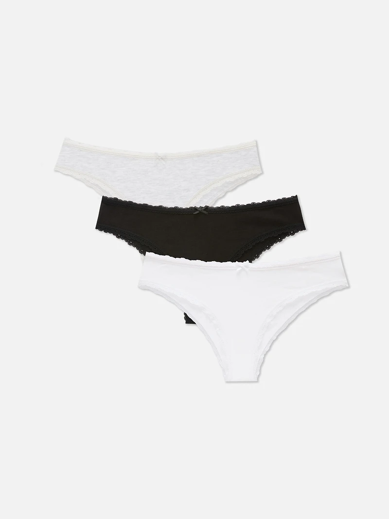 3-Pack Cotton Brazilian Briefs