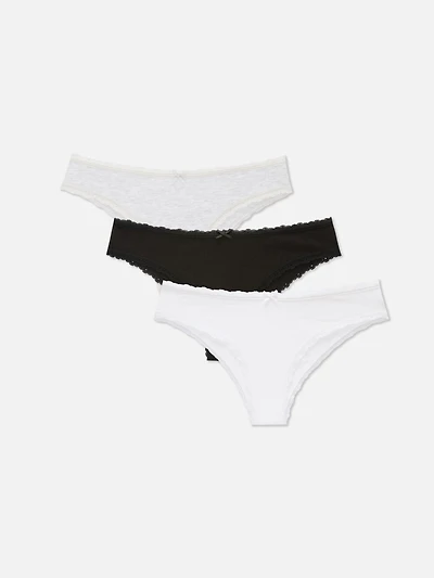 3-Pack Cotton Brazilian Briefs