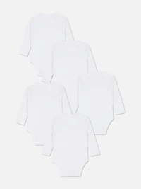 0-36mths | 5pk Essential Long Sleeve Bodysuits