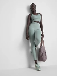 Women's Light Green Seamless Performance Crop Top