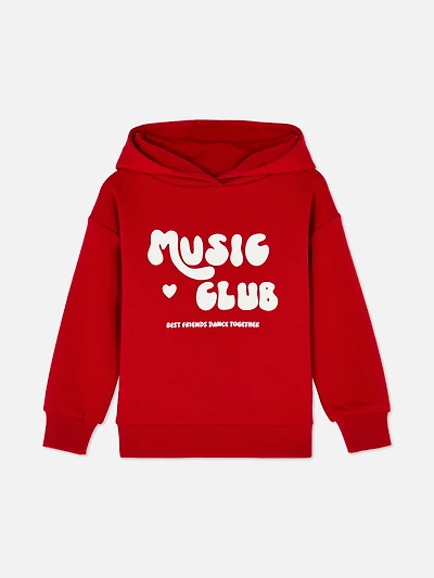Girls Red 1.5-8yrs | Printed Hoodie