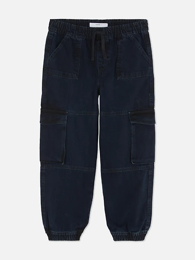 7-15yrs | Cuffed Cargo Sweatpant Jeans