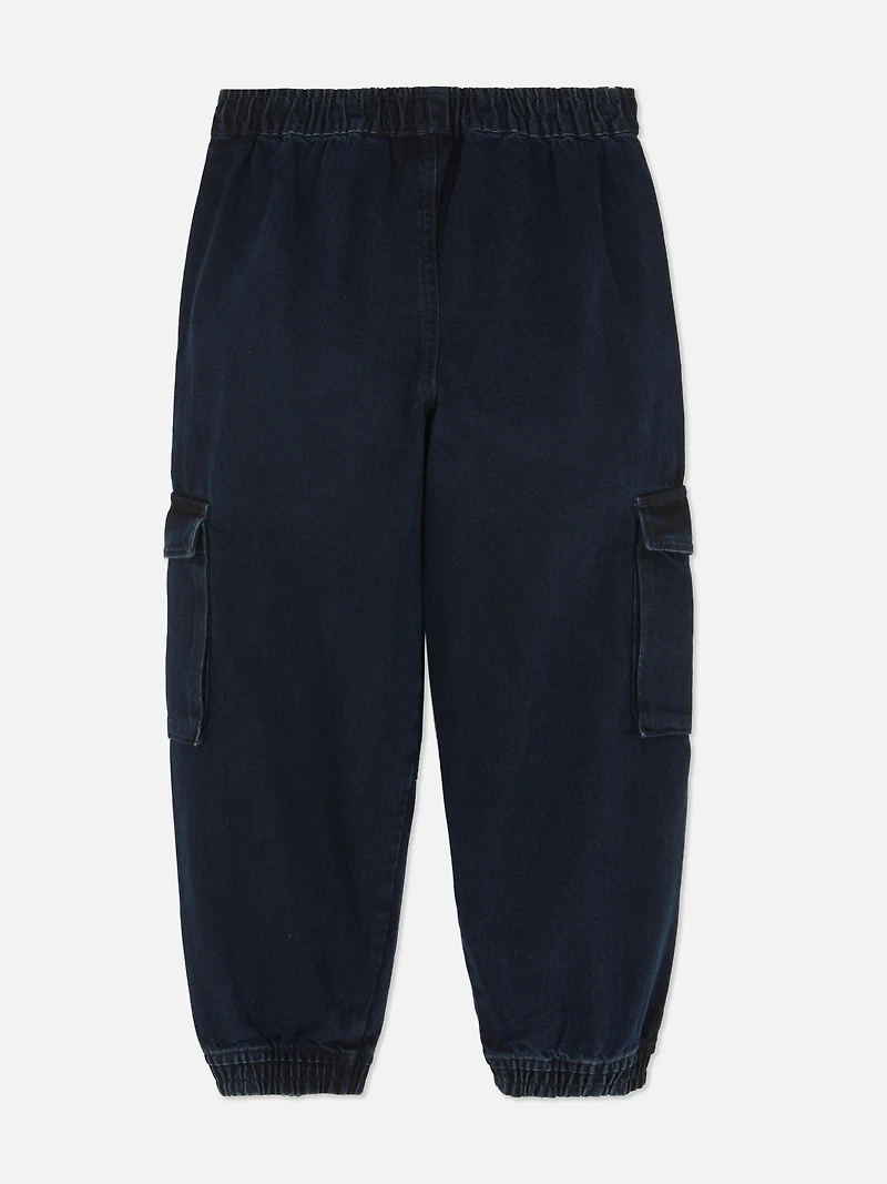 7-15yrs | Cuffed Cargo Sweatpant Jeans