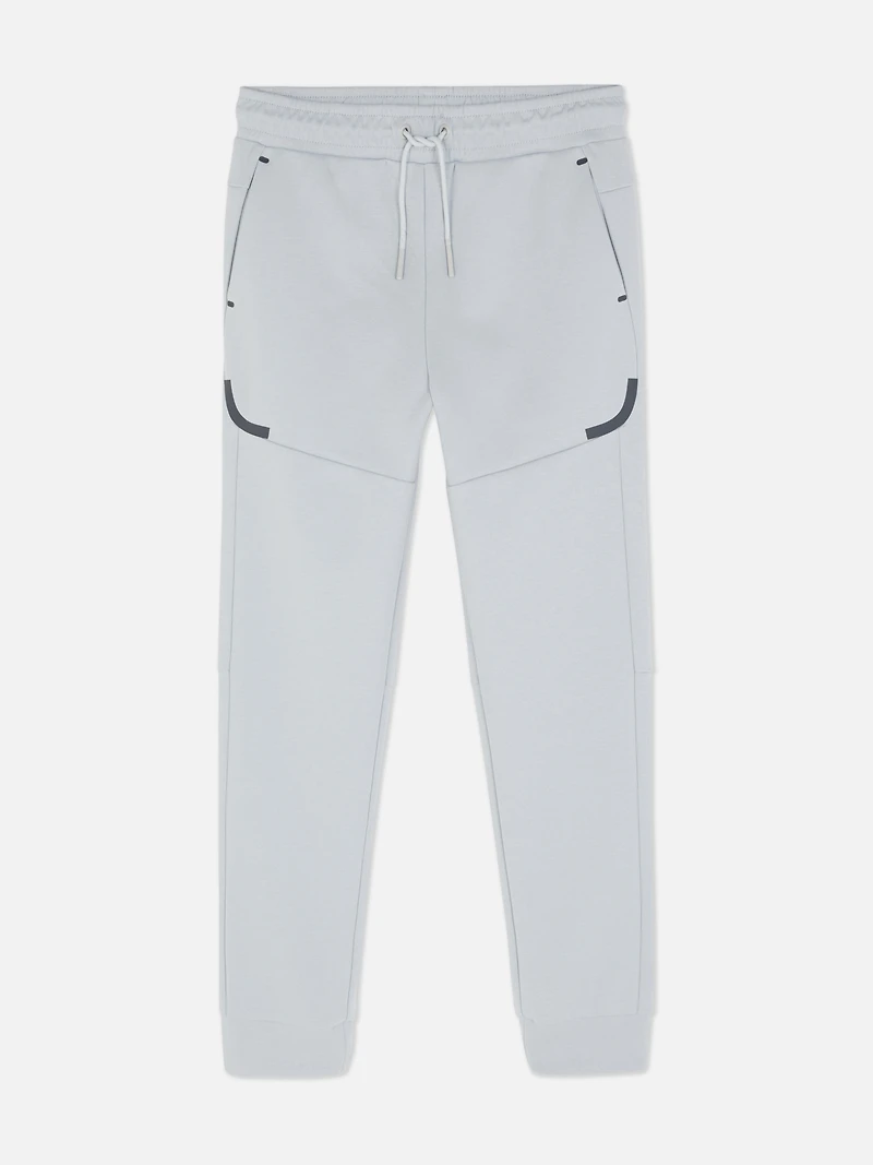 Cuffed Paneled Sweatpants