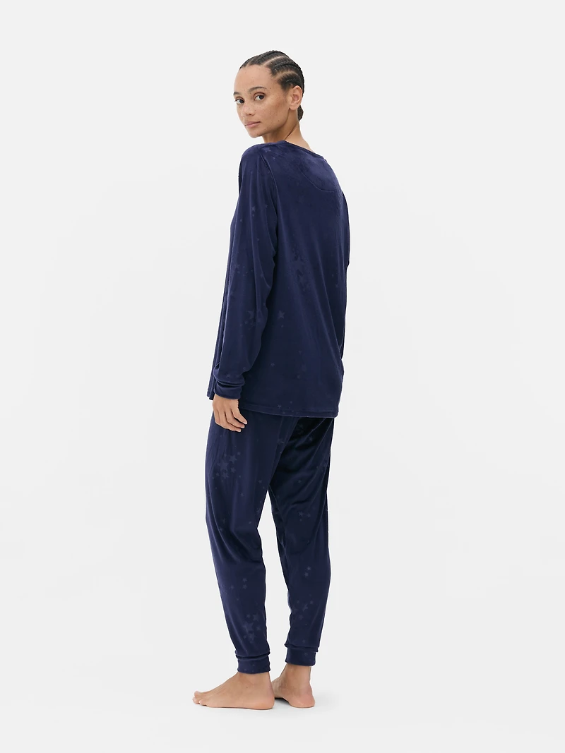 Plush Star Pajama Set