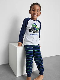 1.5-8yrs | Dinosaur Graphic Fleece Pajamas