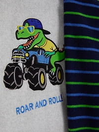1.5-8yrs | Dinosaur Graphic Fleece Pajamas