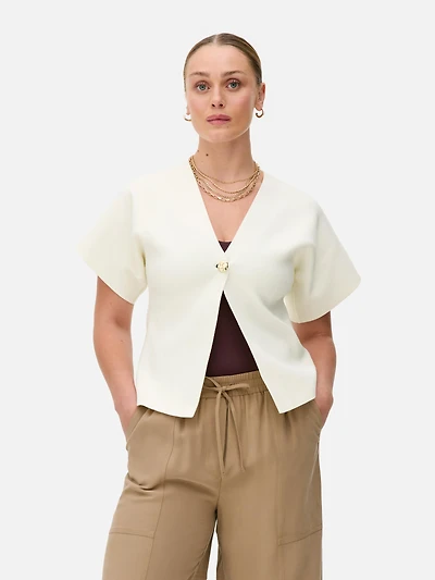 V-Neck Batwing Cardigan