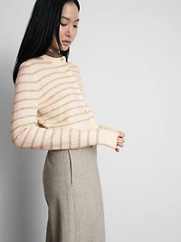 Cropped Crew Neck Cardigan