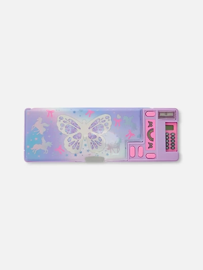 Butterfly Calculator Pencil Case