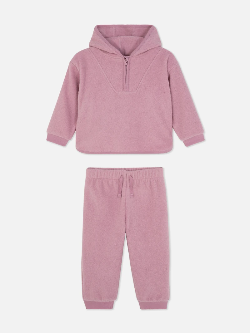 0-36mths | Fleece Hoodie and Sweatpants Set